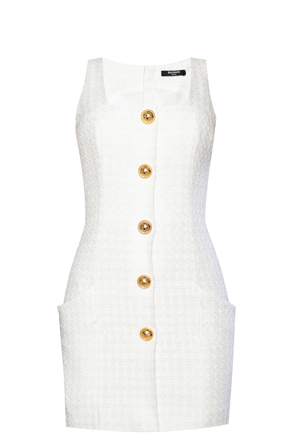 Balmain sale discount white dress